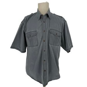 Vintage 1990s Men's Casual Shirt Short Sleeve Button Front